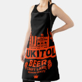 Tablier Novelty Funny Bière Étiquette (Insitu)