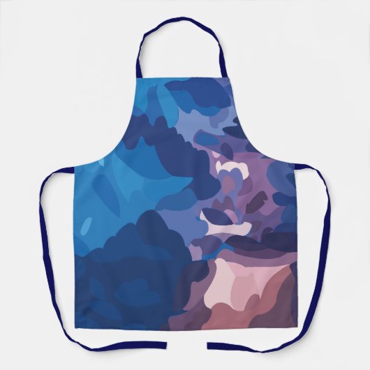 Tablier Nuages de tempête colorés (Recto)