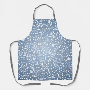 Tablier Nuances Smokey Blue Clair à Foncé Élégant