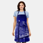 Tablier Nuit bleue à New York (Porté)