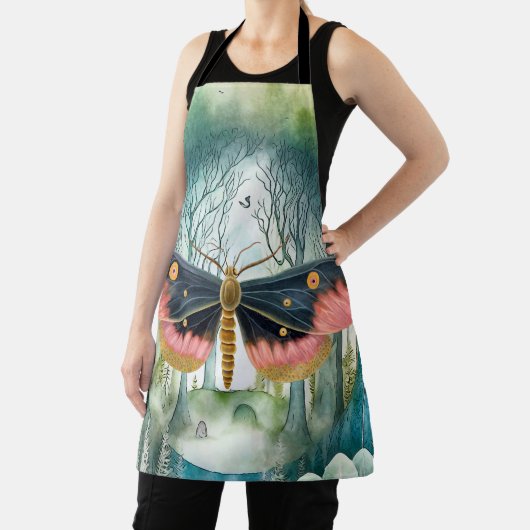 Tablier Nuit de la forêt de Moth Rose (Insitu)
