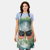 Tablier Nuit de la forêt de Moth Rose (Porté)