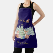 Tablier Nuit de Noël magique dans la forêt d'hiver (Insitu)