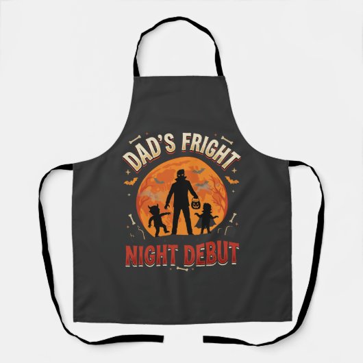 Tablier Nuit de Peur de Papa Halloween (Recto)