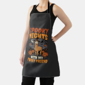 Tablier Nuit des alpagas d'Halloween (Insitu)