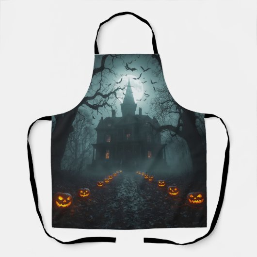 Tablier Nuit éffrayante avec Jack-o'Lanterns (Recto)