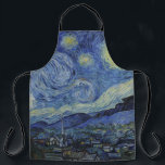Tablier "Nuit étoilée" par Van Gogh<br><div class="desc">Ce design présente une reproduction en très haute résolution non altérée et non modifiée du célèbre tableau "Starry Night" de Van Gogh.</div>