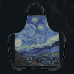 Tablier "Nuit étoilée" par Van Gogh<br><div class="desc">Ce design présente une reproduction en très haute résolution non altérée et non modifiée du célèbre tableau "Starry Night" de Van Gogh.</div>