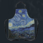 Tablier "Nuit étoilée" par Van Gogh<br><div class="desc">Ce design présente une reproduction en très haute résolution non altérée et non modifiée du célèbre tableau "Starry Night" de Van Gogh.</div>