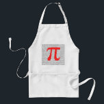 Tablier Numéro rouge d'origine pi jour symbole mathématiqu<br><div class="desc">Numéro rouge d'origine pi jour symbole mathématique</div>