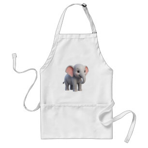 Tablier Nursery de bébé éléphant mignon dessin animé