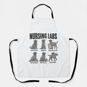 Tablier Nursing Labs Dog Medical Pun Vector Shirt Design_1