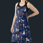Tablier Nutcracker Christmas Ballet Vintage Navy Blue<br><div class="desc">Le Nutcracker Christmas Ballet Vintage Apron. Parfait Kris Kringle présent. Objets correspondants disponibles en magasin ! https://www.zazzle.com/collections/119667271404904397</div>