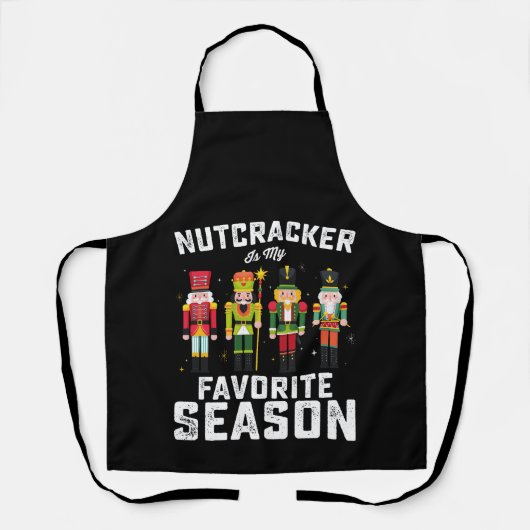 Tablier Nutcracker est ma saison préférée Noël (Recto)