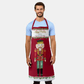 Tablier Nutcracker Joyeux Noël Nous vous aimons Noms des e (Porté)