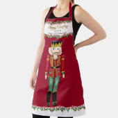 Tablier Nutcracker Joyeux Noël Nous vous aimons Noms des e (Insitu)