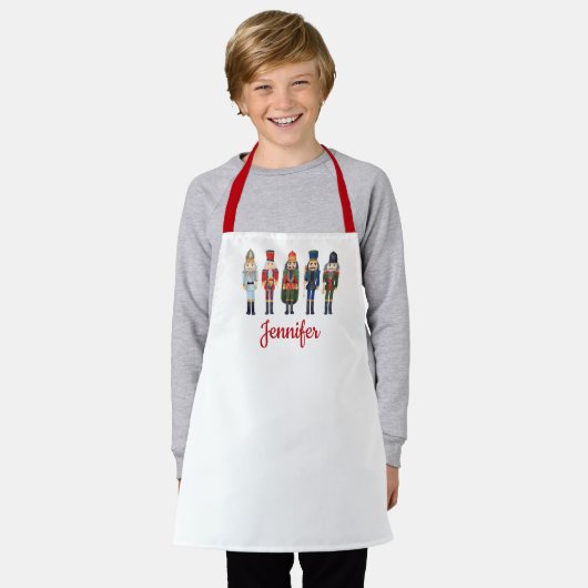 Tablier Nutcracker mignon Joyeux Noël (Porté)