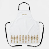 TABLIER NUTCRACKERS D'OR NOËL (Recto)