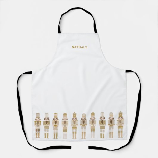 TABLIER NUTCRACKERS D'OR NOËL (Recto)