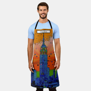 Tablier NYC psychédélique : Emp St Building #3