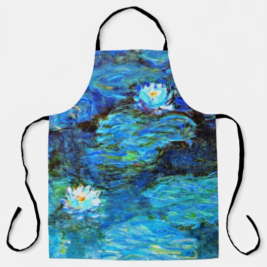 Tablier Nymphéas bleus de Claude Monet (Recto)