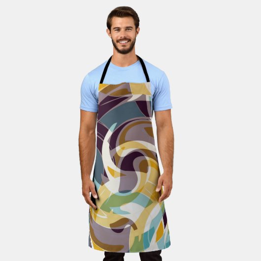 Tablier objets géométriques Abstraits graffiti grunge effe (Porté)