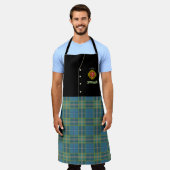 Tablier O'Brien Irish Shield & Tartan Personnalisé Kilt (Porté)