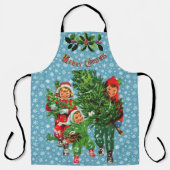 Tablier Obtenir le sapin de Noël (Recto)