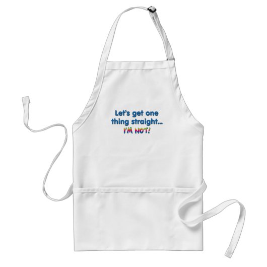 Tablier Obtenons une chose juste - je ne le suis pas ! (Devant)