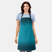 Tablier Ocean Blue Ombre (Porté)