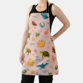 Tablier Ocean Blue Paradise All-Over Print Apron Gift (Insitu)