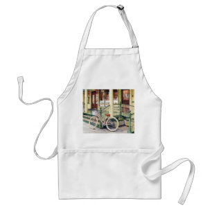 Tablier Ocean Grove NJ - Bicyclette devant la boutique de