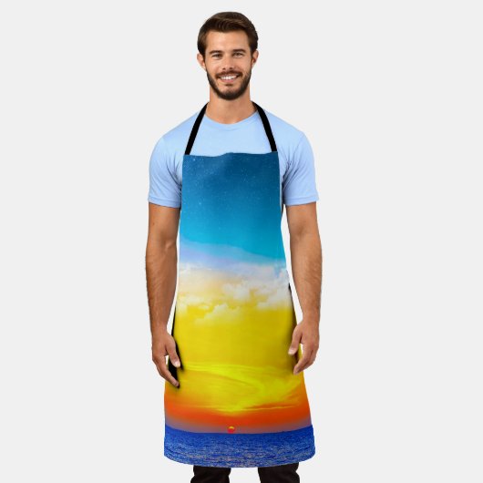 Tablier Ocean Sunrise Apron (Porté)