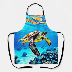 Tablier Ocean's Embrace : Voyage de la tortue de mer