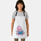 Tablier Octopus à la lecture d'un livre (Insitu)