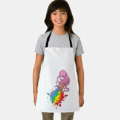 Tablier Octopus avec arc-en-ciel (Insitu)