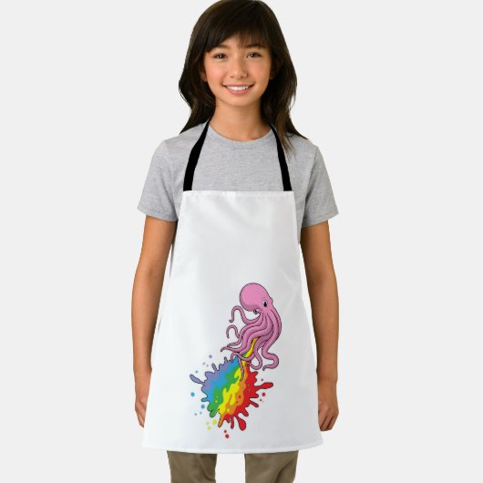 Tablier Octopus avec arc-en-ciel (Insitu)