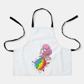 Tablier Octopus avec arc-en-ciel (Recto)
