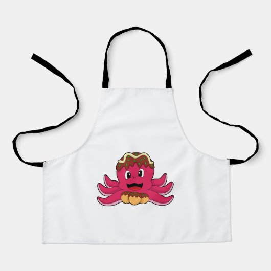 Tablier Octopus avec gâteau (Recto)