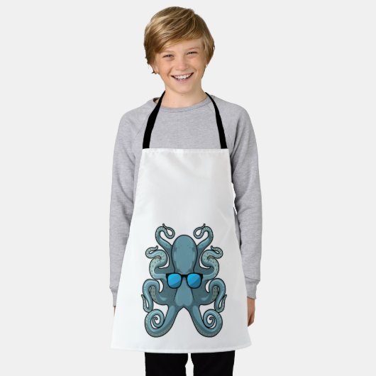 Tablier Octopus avec lunettes de soleil (Porté)