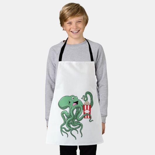 Tablier Octopus avec Popcorn (Porté)