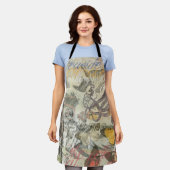 Tablier Octopus Beach Antique Côte Steampunk (Porté)