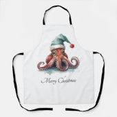 Tablier Octopus Christmas Joy, coutume (Recto)