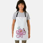 Tablier Octopus comme cuire avec cuillère en bois (Insitu)