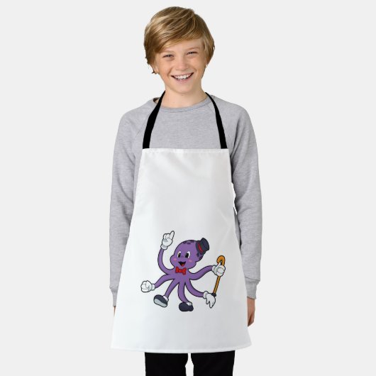 Tablier Octopus comme magicien avec Casquette (Porté)