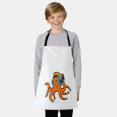 Tablier Octopus en musique avec casque (Porté)