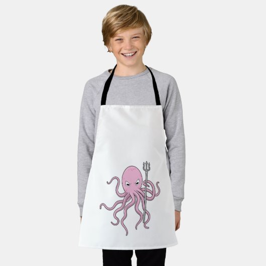 Tablier Octopus en tant qu'assistant avec Trident (Porté)