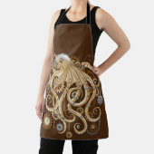 Tablier Octopus Steampunk Surreal Retro Style Machine (Insitu)