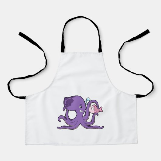 Tablier Octopus with Fish (Recto)