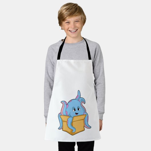 Tablier Octopus with Packet. (Porté)